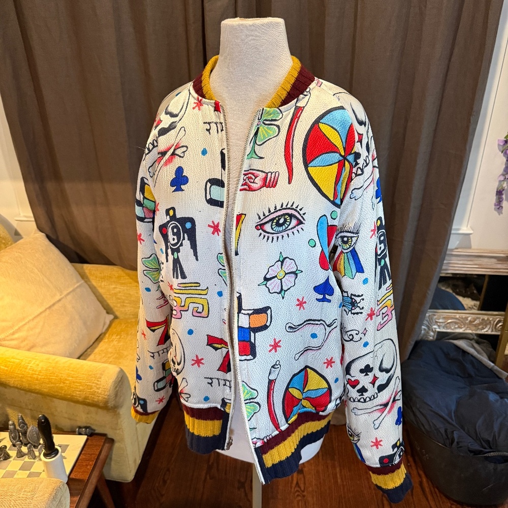 The Elder Statesman Unisex Reversible Bomber Jacket